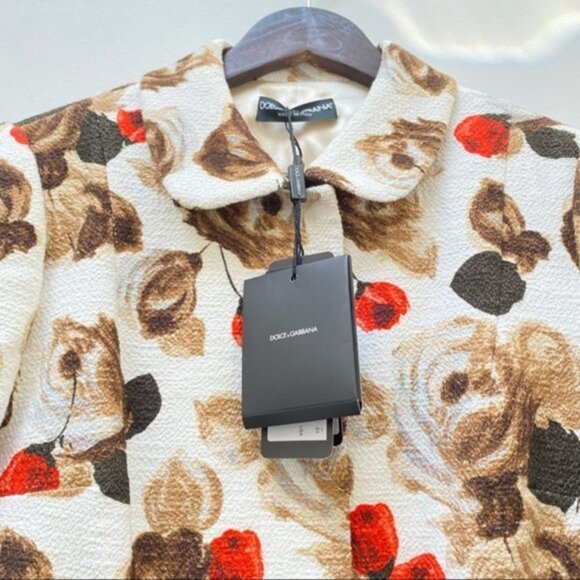 NWT Dolce & Gabbana Floral Print Jacket Size 46 - Picture 4 of 7